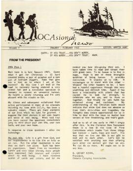 OCAsional News volume 1