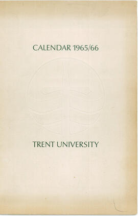 University calendar for the second academic year / Trent University