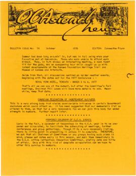 OCAsional News, bulletin issue no. 74