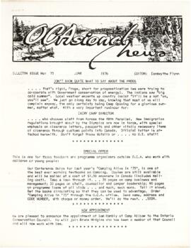 OCAsional News, bulletin issue no. 73